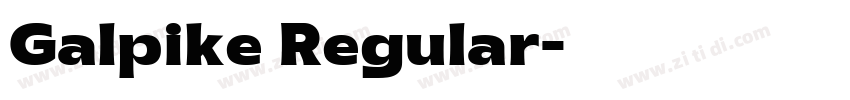 Galpike Regular字体转换